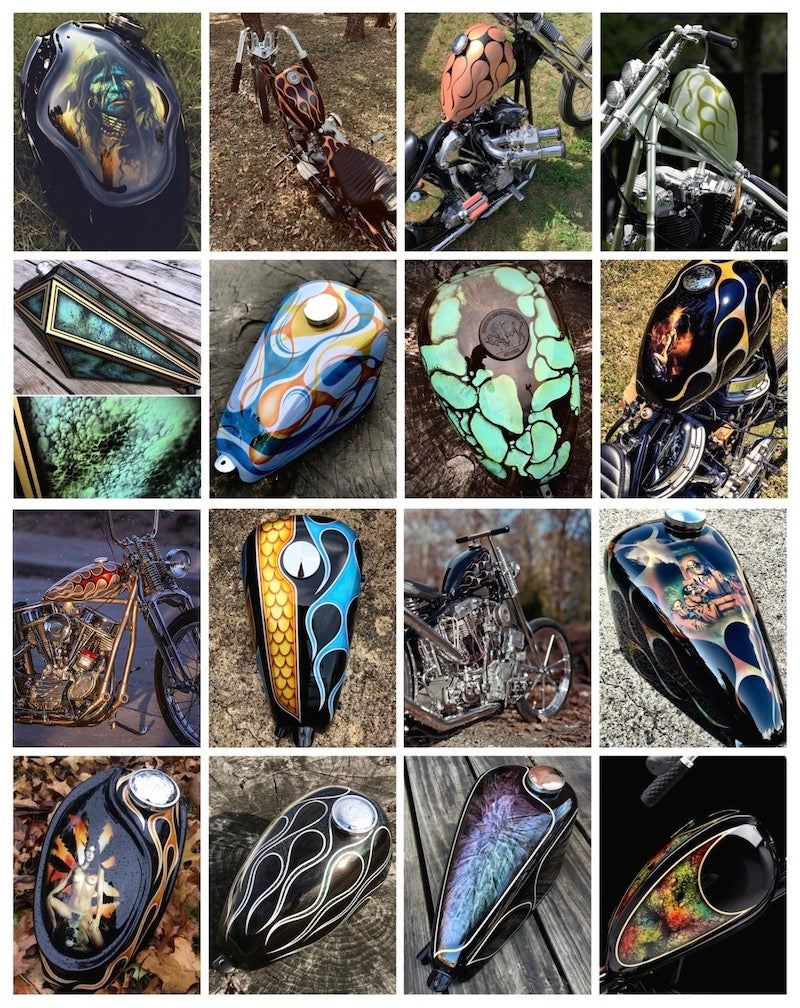 Custom Motorcycle Paint by Scott Hoepker of Chemical Candy Customs