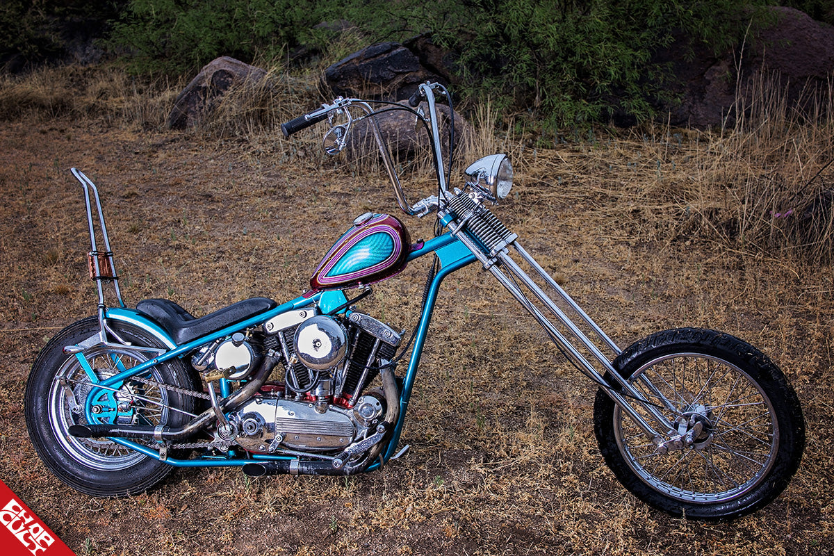 Blue motorcycle