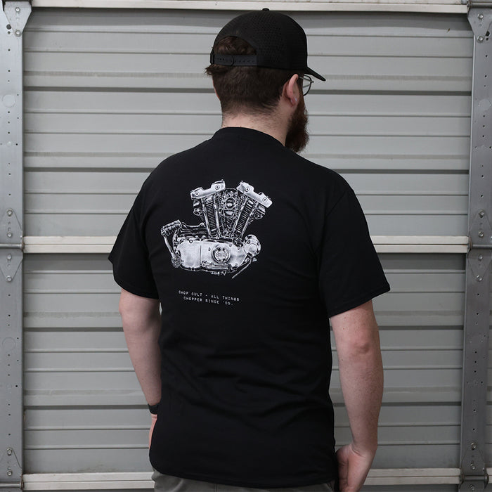 ChopCult Ironhead Sportster Engine T-Shirt