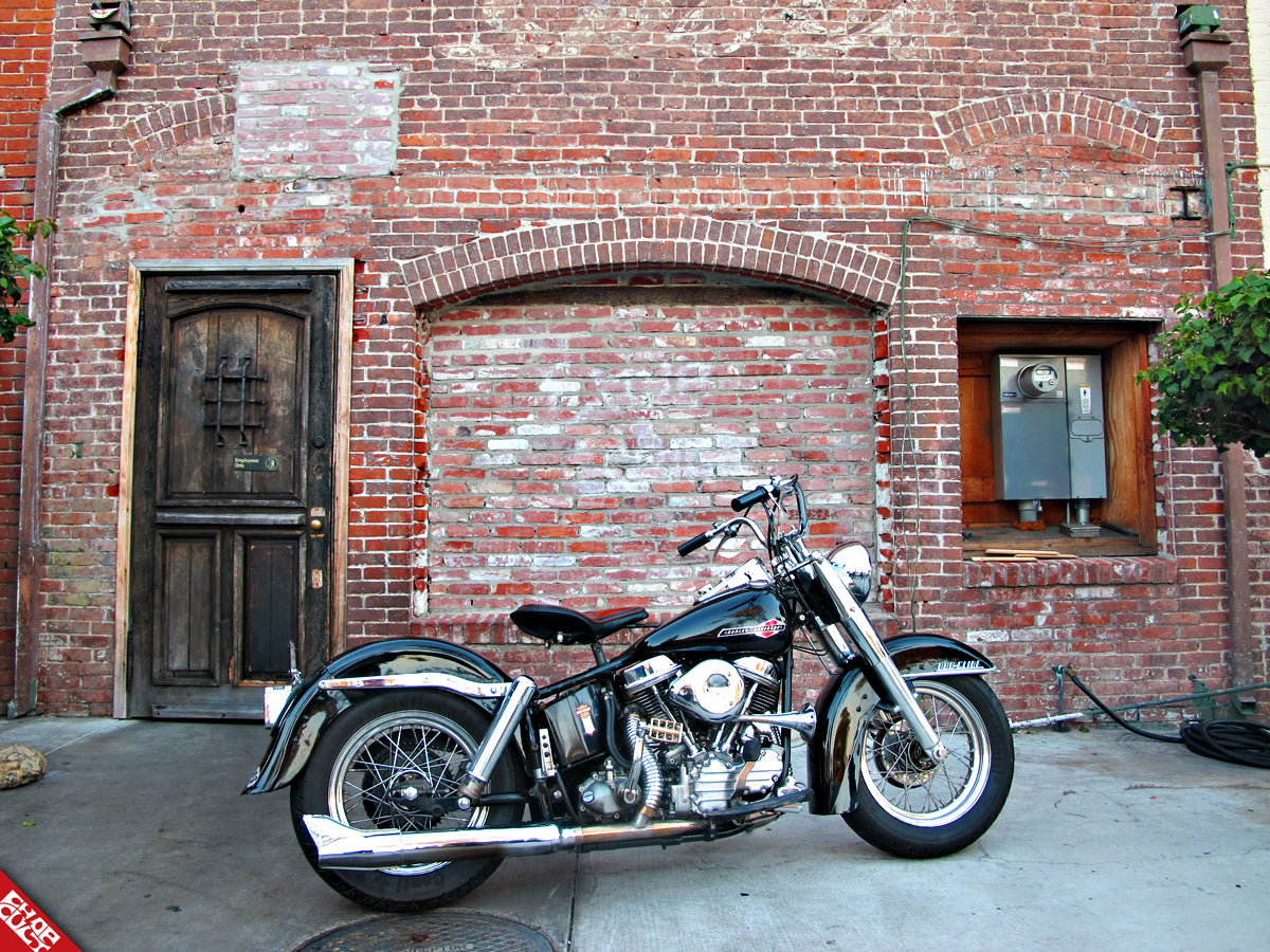 Black Panhead Bike