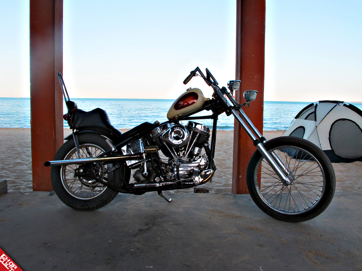 Custom panhead motorcycle