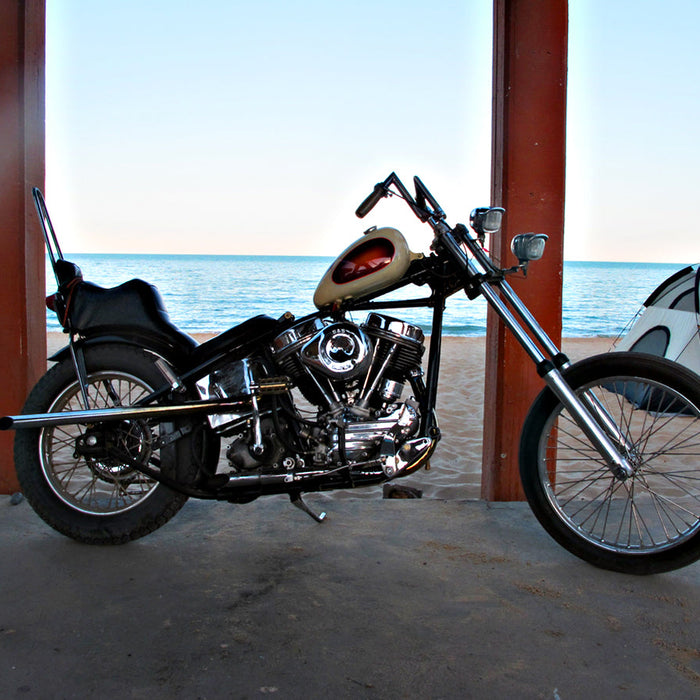 Custom panhead motorcycle