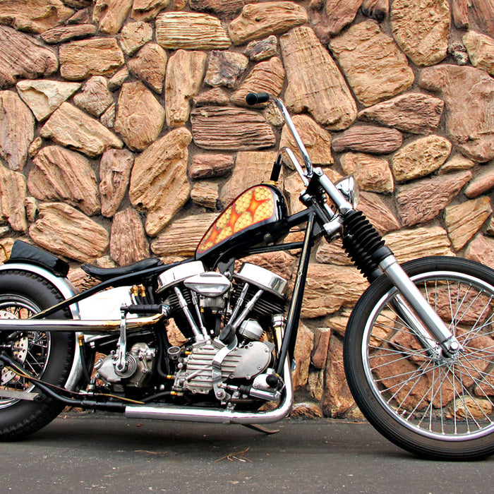 Custom panhead motorcycle