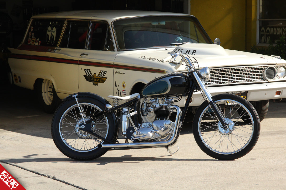 Custom Triumph motorcycle