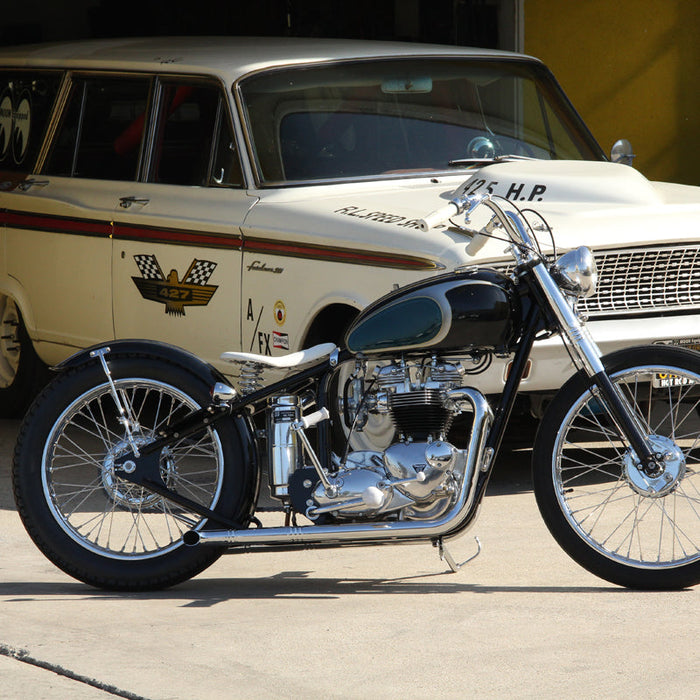 Custom Triumph motorcycle