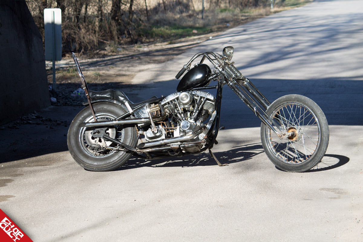 Custom shovelhead motorcycle