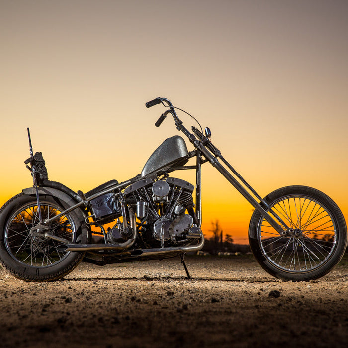 Custom shovelhead motorcycle