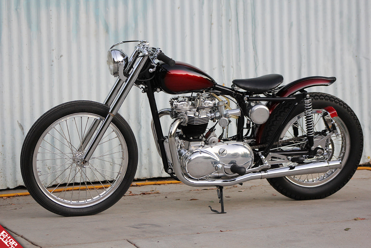 A photo of the red and black bike discussed in this article