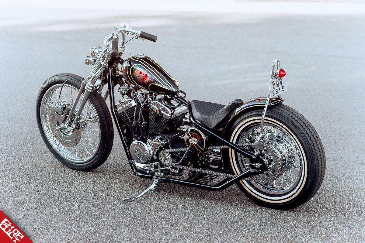 A photo of the black chopper discussed in this post