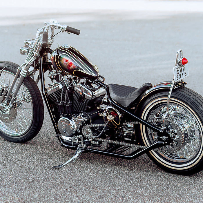 A photo of the black chopper discussed in this post