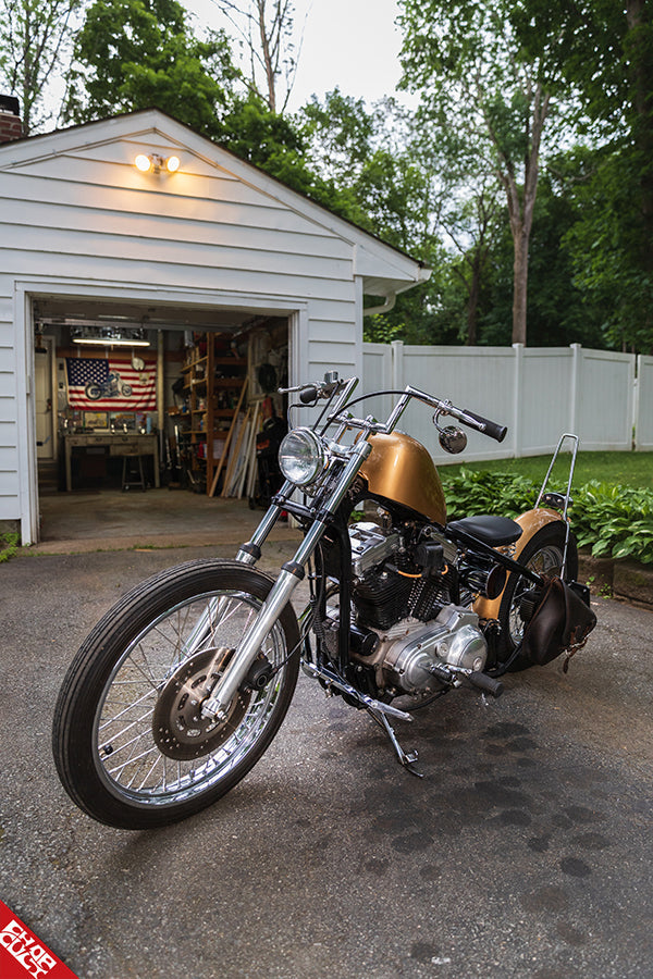 A photo of the sportster bike named Honey that is discussed in this post