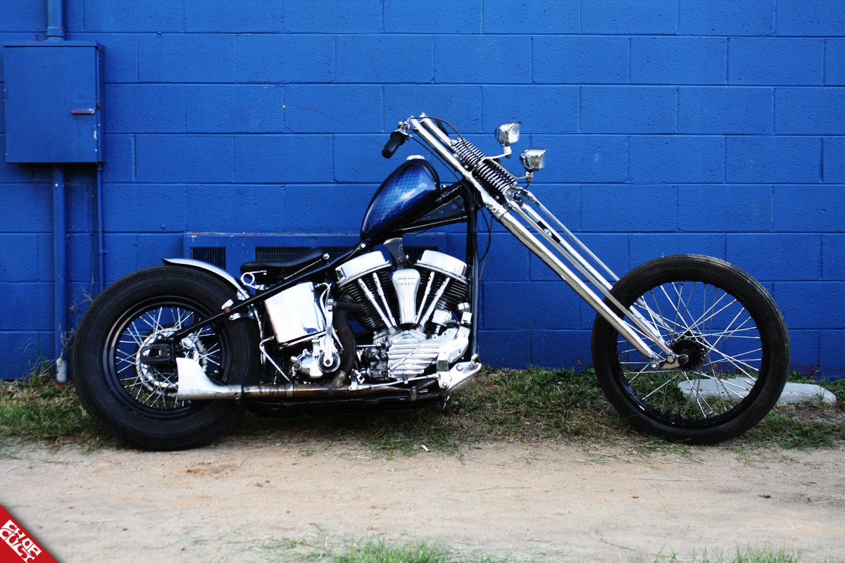 A photo of the blue bike discussed in this post.