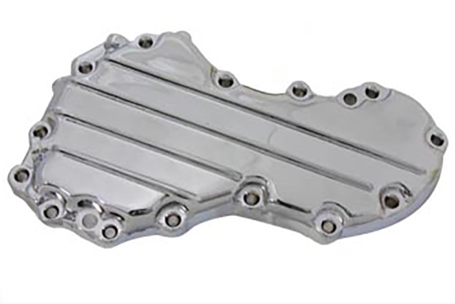 V-Twin Manufacturing Panhead 4-Finned Cam Cover Chrome