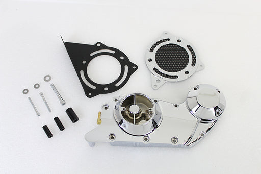 V-Twin Manufacturing Chrome Cam and Sprocket Cover Set