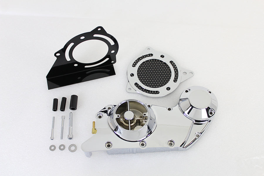 V-Twin Manufacturing Chrome Cam and Sprocket Cover Set - additional view 3