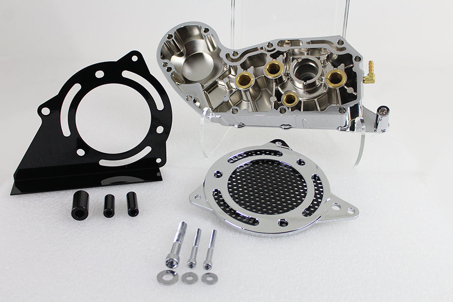 V-Twin Manufacturing Chrome Cam and Sprocket Cover Set - additional view 4