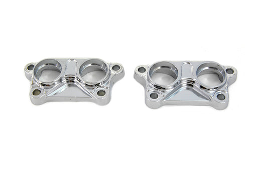 V-Twin Manufacturing Tappet Block Cover Set Chrome