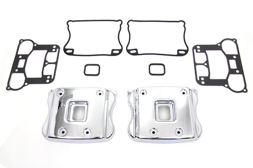 V-Twin Manufacturing Smooth Rocker Box Cover Set