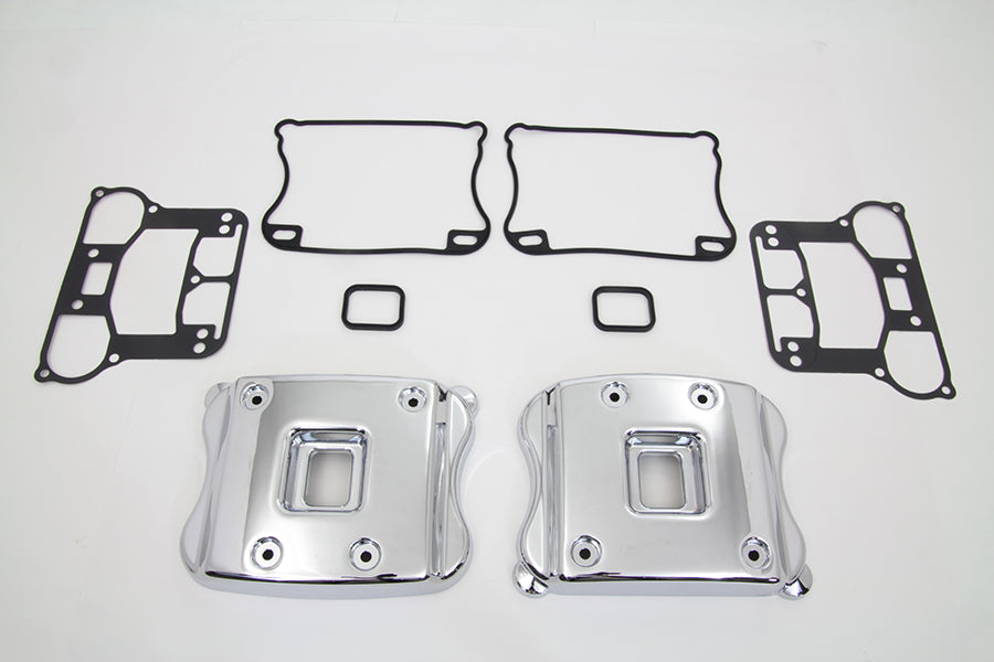 V-Twin Manufacturing Smooth Rocker Box Cover Set - additional view 3