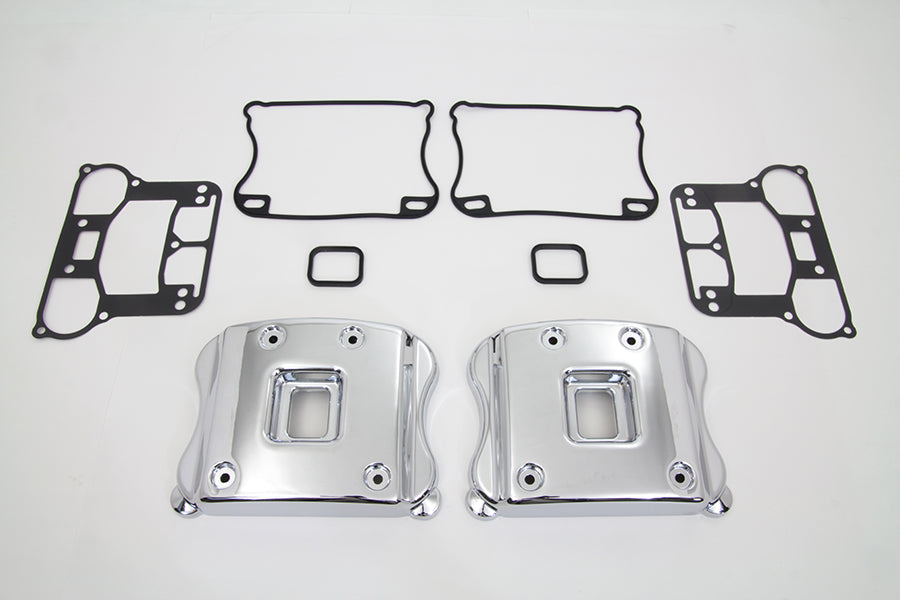 V-Twin Manufacturing Smooth Rocker Box Cover Set - additional view 4