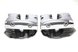 V-Twin Manufacturing Cylinder Head Set with Chrome Rocker Box