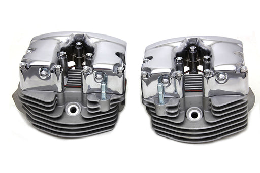 V-Twin Manufacturing Cylinder Head Set with Chrome Rocker Box - additional view 2