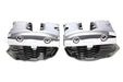 V-Twin Manufacturing Cylinder Head Set with Chrome Rocker Box