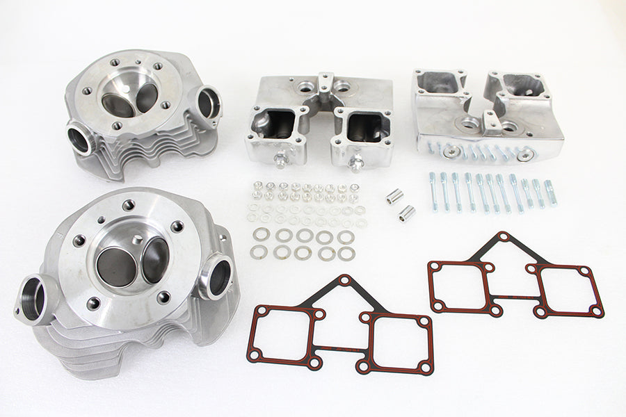V-Twin Manufacturing Cylinder Head Set with Polished Rocker Box - additional view 3