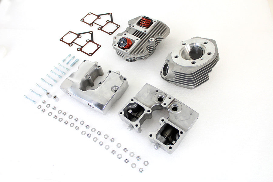 V-Twin Manufacturing Cylinder Head Set with Polished Rocker Box - additional view 3