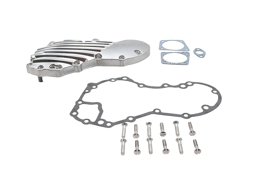 V-Twin Manufacturing Panhead Cam Cover Kit Natural Aluminum