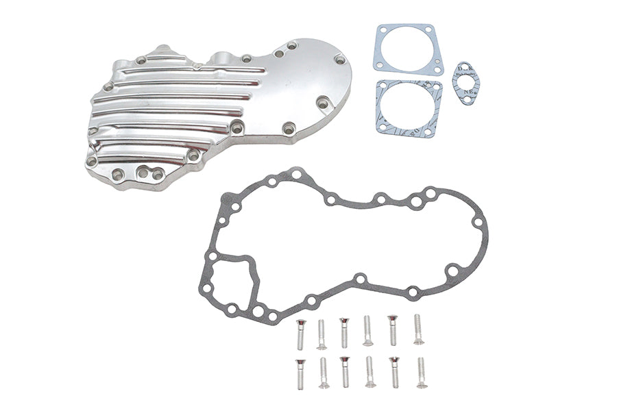 V-Twin Manufacturing Panhead Cam Cover Kit Natural Aluminum - additional view 2