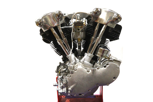 V-Twin Manufacturing Replica 74 Knucklehead Long Block with Polished Rocker