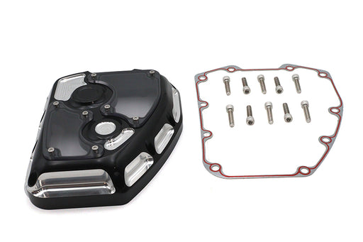 V-Twin Manufacturing CNC Clarity Cam Cover Black