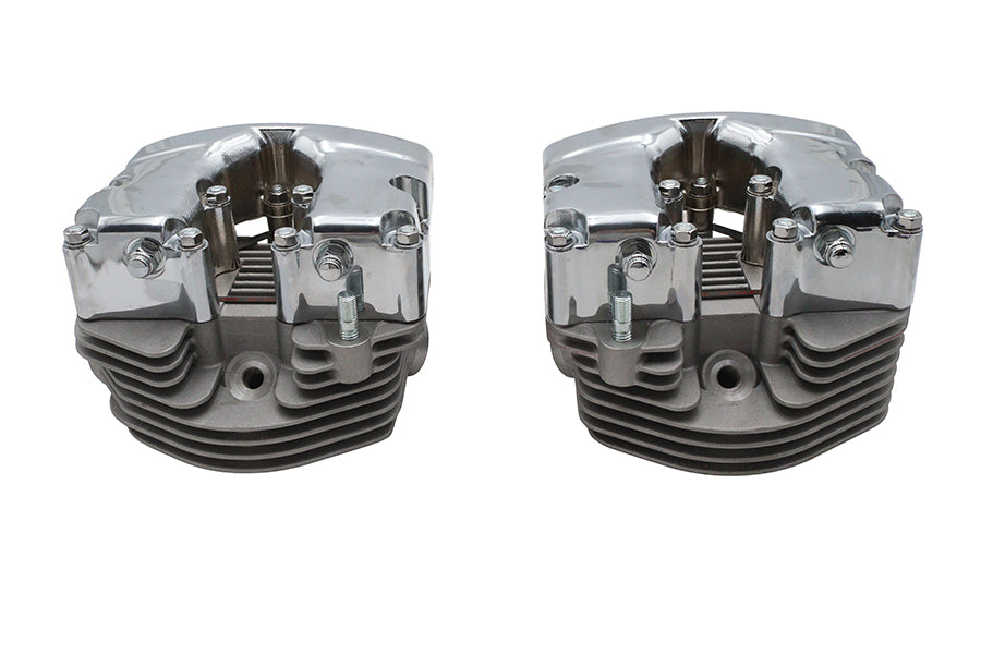 V-Twin Manufacturing Factory Sample Cylinder Head Set with Chrome Rocker Box - additional view 2