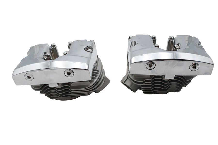 V-Twin Manufacturing Factory Sample Cylinder Head Set with Chrome Rocker Box - additional view 3