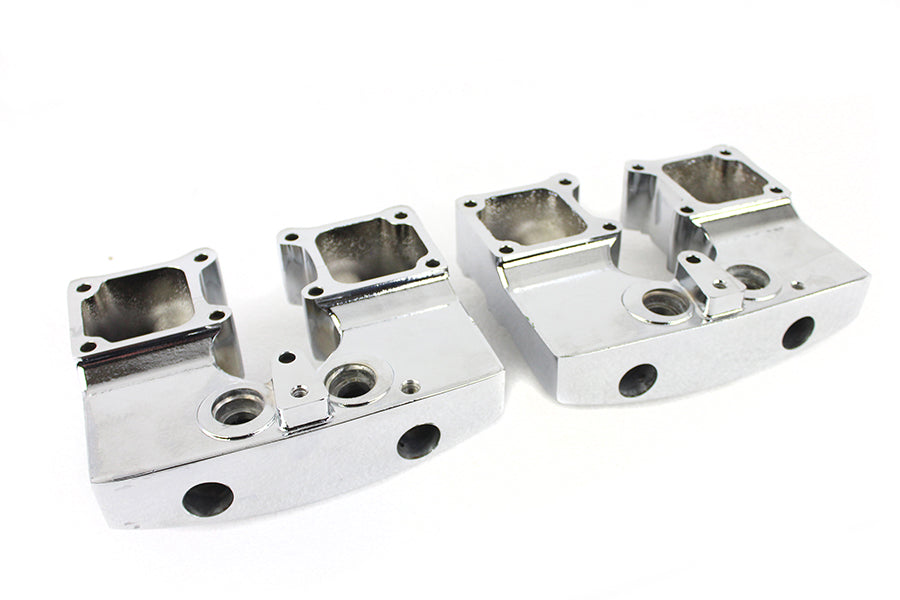 V-Twin Manufacturing Shovelhead Rocker Box Cover Set Chrome - additional view 2