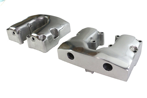 V-Twin Manufacturing Replica Shovelhead Rocker Box Cover Set Polished - additional view 2