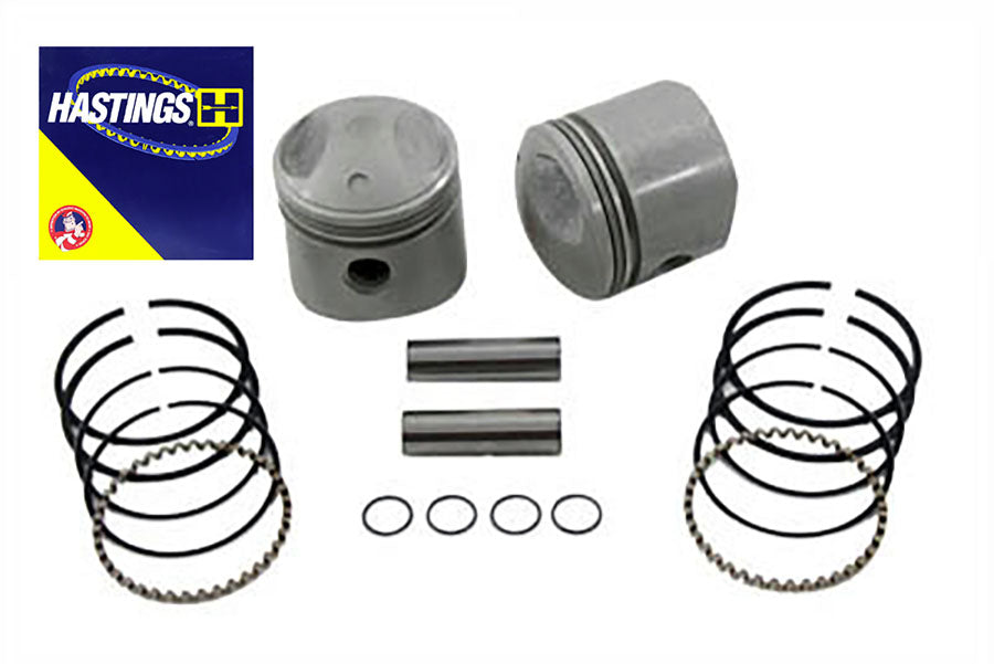 V-Twin Manufacturing Replica 74 Overhead Valve Piston Set.010 Oversize - additional view 2
