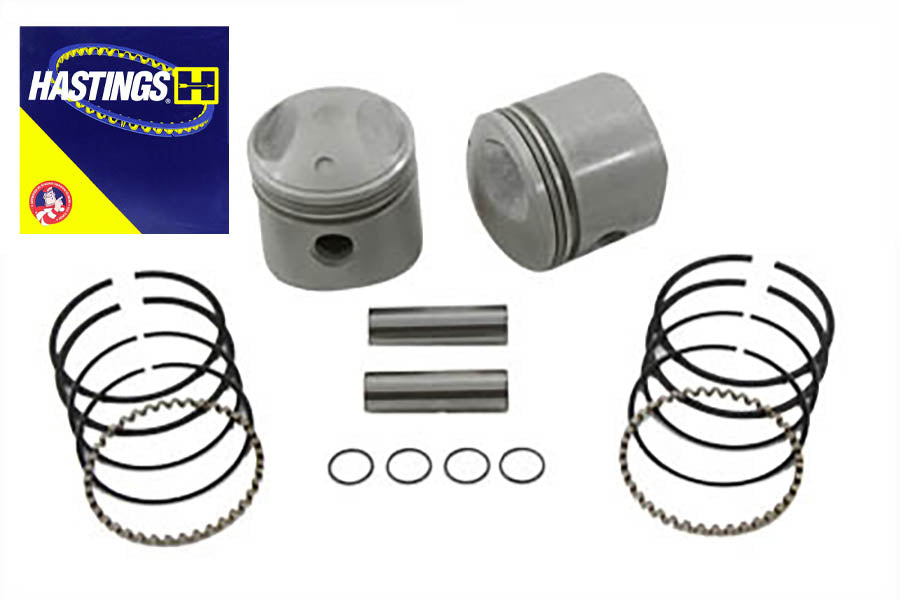 V-Twin Manufacturing Replica 74 Overhead Valve Piston Set.070 Oversize