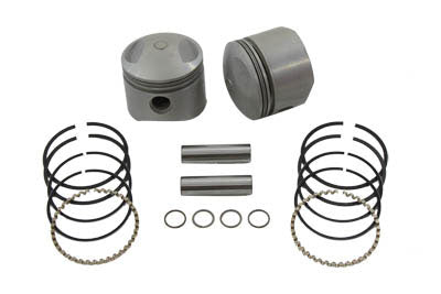 V-Twin Manufacturing Replica 80 Overhead Valve Piston Set Standard Size - additional view 2