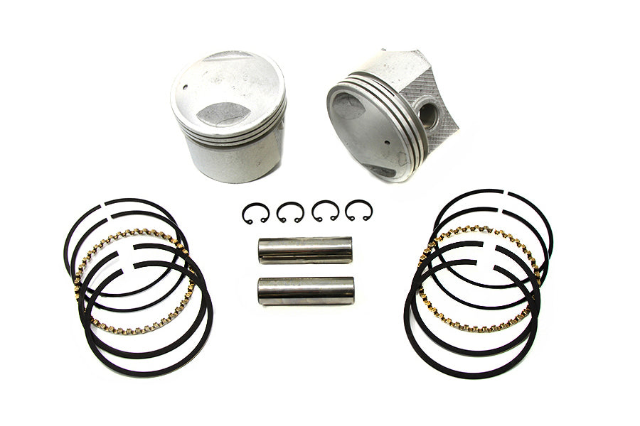 V-Twin Manufacturing 3-5/8 Piston Set.010 Oversize