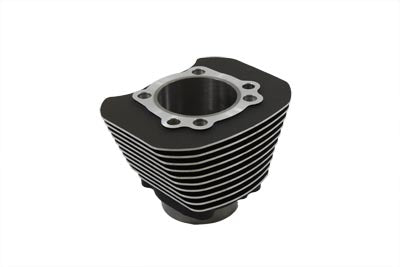 V-Twin Manufacturing Replica 1200cc Black Wrinkle Finish Cylinder - additional view 2