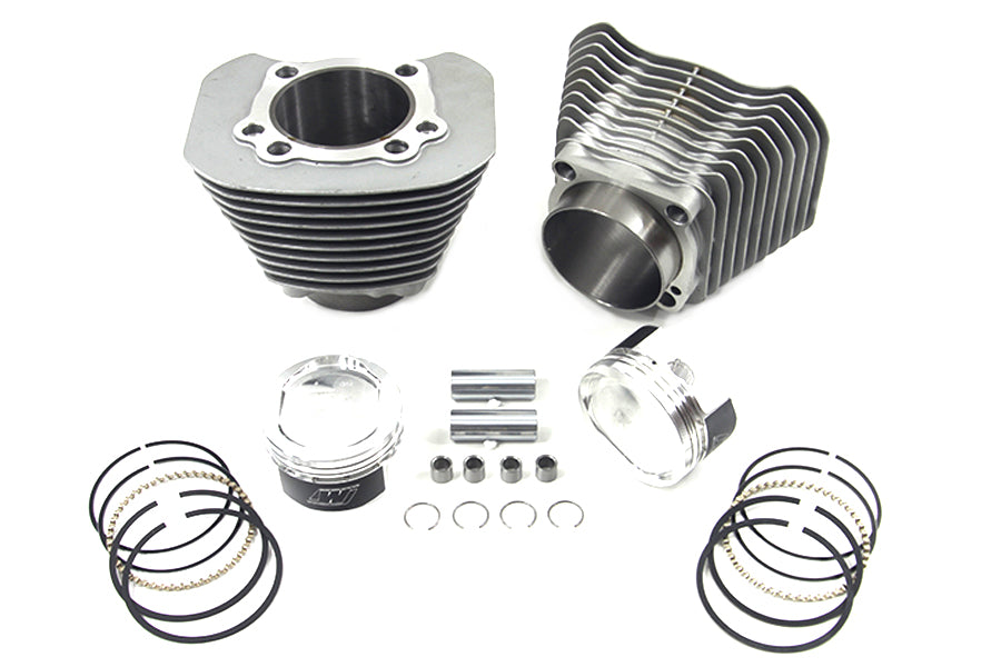 V-Twin Manufacturing 1200cc Cylinder and Piston Conversion Kit Silver - additional view 2
