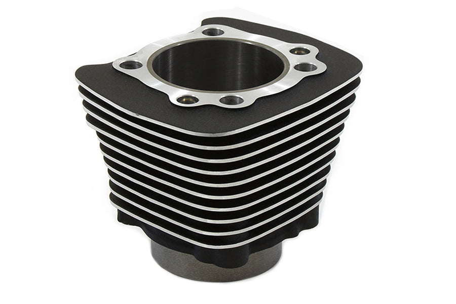 V-Twin Manufacturing Replica 1200cc Black Wrinkle Finish Cylinder - additional view 2