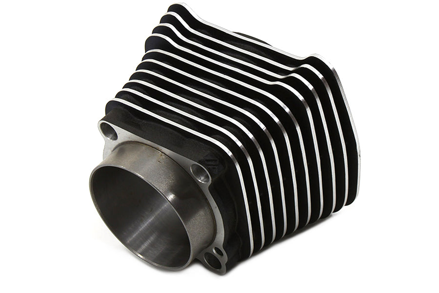 V-Twin Manufacturing Replica 1200cc Black Wrinkle Finish Cylinder - additional view 3