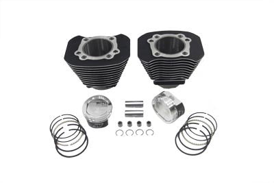 V-Twin Manufacturing 1200cc Cylinder and Piston Conversion Kit Black