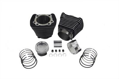 V-Twin Manufacturing 1200cc Cylinder and Piston Conversion Kit Black - additional view 2