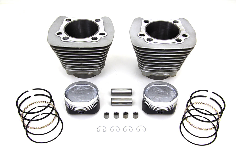V-Twin Manufacturing 1200cc Cylinder and Piston Conversion Kit Silver