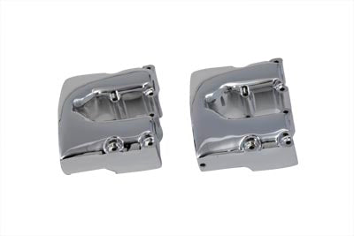 V-Twin Manufacturing Shovelhead Rocker Box Cover Set Chrome - additional view 2