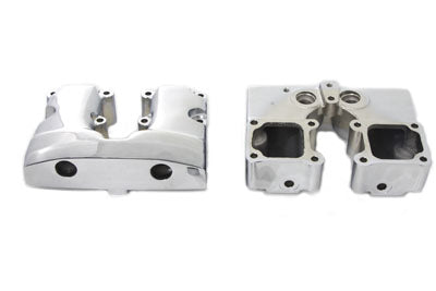 V-Twin Manufacturing Shovelhead Rocker Box Cover Set Chrome - additional view 3